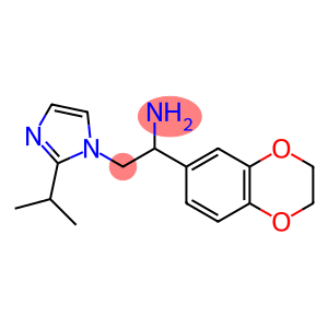 1-(2,3-dihydro-1,4-benzodioxin-6-yl)-2-[2-(propan-2-yl)-1H-imidazol-1-yl]ethan-1-amine