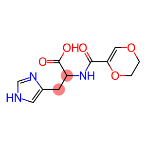 2-(5,6-dihydro-1,4-dioxin-2-ylformamido)-3-(1H-imidazol-4-yl)propanoic acid