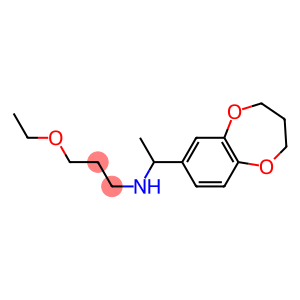 [1-(3,4-dihydro-2H-1,5-benzodioxepin-7-yl)ethyl](3-ethoxypropyl)amine