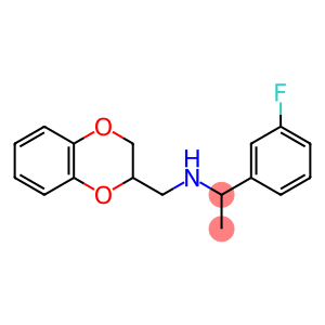 (2,3-dihydro-1,4-benzodioxin-2-ylmethyl)[1-(3-fluorophenyl)ethyl]amine