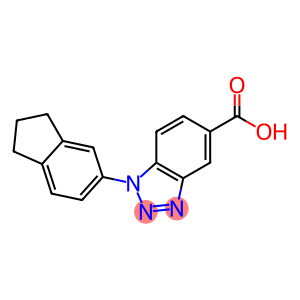 1-(2,3-dihydro-1H-inden-5-yl)-1H-1,2,3-benzotriazole-5-carboxylic acid