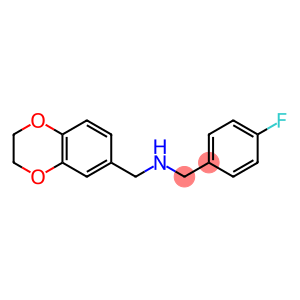 (2,3-dihydro-1,4-benzodioxin-6-ylmethyl)[(4-fluorophenyl)methyl]amine