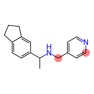 [1-(2,3-dihydro-1H-inden-5-yl)ethyl](pyridin-4-ylmethyl)amine