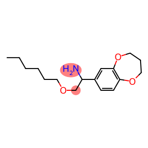 1-(3,4-dihydro-2H-1,5-benzodioxepin-7-yl)-2-(hexyloxy)ethan-1-amine