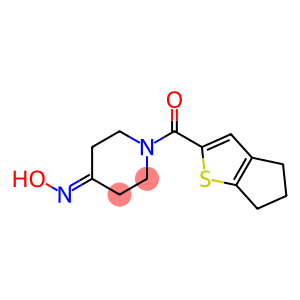 1-(5,6-dihydro-4H-cyclopenta[b]thien-2-ylcarbonyl)piperidin-4-one oxime