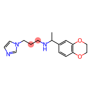 [1-(2,3-dihydro-1,4-benzodioxin-6-yl)ethyl][3-(1H-imidazol-1-yl)propyl]amine