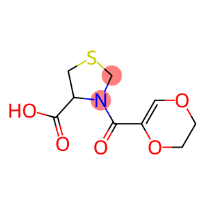 3-(5,6-dihydro-1,4-dioxin-2-ylcarbonyl)-1,3-thiazolidine-4-carboxylic acid