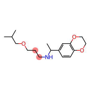 [1-(2,3-dihydro-1,4-benzodioxin-6-yl)ethyl][3-(2-methylpropoxy)propyl]amine