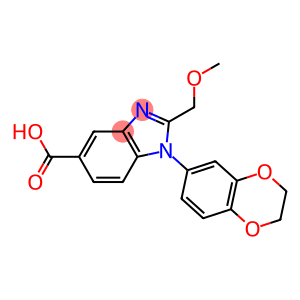 1-(2,3-DIHYDRO-BENZO[1,4]DIOXIN-6-YL)-2-METHOXYMETHYL-1H-BENZOIMIDAZOLE-5-CARBOXYLIC ACID