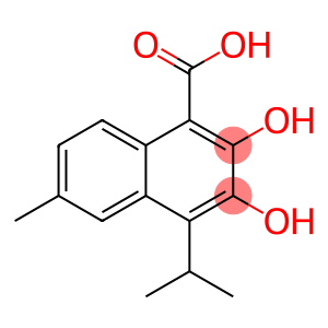 2,3-dihydroxy-6-methyl-4-propan-2-yl-naphthalene-1-carboxylic acid