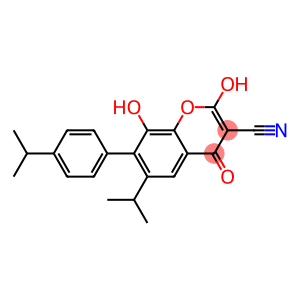 2,8-Dihydroxy-6-isopropyl-7-(4-isopropylphenyl)-4-oxo-4H-chromene-3-carbonitrile