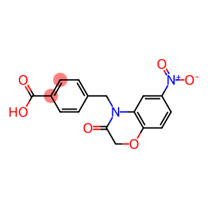 4-((2,3-dihydro-6-nitro-3-oxobenzo[b][1,4]oxazin-4-yl)methyl)benzoic acid