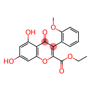 5,7-DIHYDROXY-2-ETHOXYCARBONYL-3-(2-METHOXYPHENYL)-4H-1-BENZOPYRAN-4-ONE