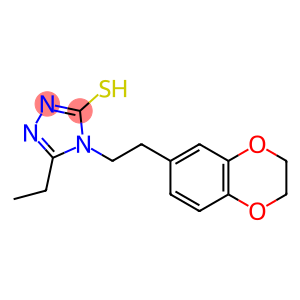 4-[2-(2,3-dihydro-1,4-benzodioxin-6-yl)ethyl]-5-ethyl-4H-1,2,4-triazole-3-thiol