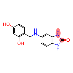 5-{[(2,4-dihydroxyphenyl)methyl]amino}-2,3-dihydro-1H-1,3-benzodiazol-2-one