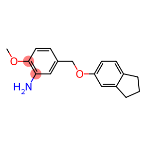 5-[(2,3-dihydro-1H-inden-5-yloxy)methyl]-2-methoxyaniline