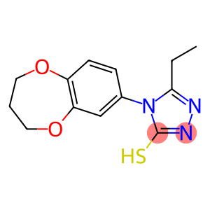 4-(3,4-dihydro-2H-1,5-benzodioxepin-7-yl)-5-ethyl-4H-1,2,4-triazole-3-thiol