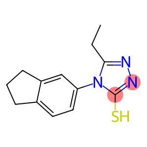 4-(2,3-dihydro-1H-inden-5-yl)-5-ethyl-4H-1,2,4-triazole-3-thiol