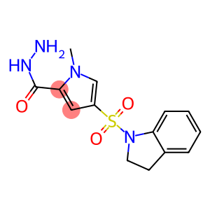 4-(2,3-dihydro-1H-indol-1-ylsulfonyl)-1-methyl-1H-pyrrole-2-carbohydrazide