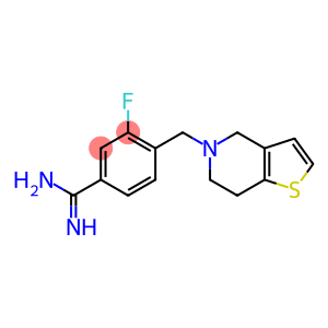 4-(6,7-dihydrothieno[3,2-c]pyridin-5(4H)-ylmethyl)-3-fluorobenzenecarboximidamide