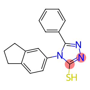 4-(2,3-dihydro-1H-inden-5-yl)-5-phenyl-4H-1,2,4-triazole-3-thiol