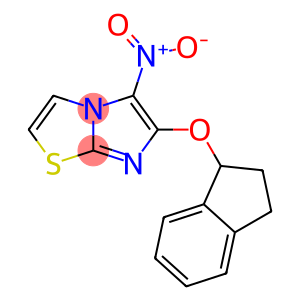 6-(2,3-dihydro-1H-inden-1-yloxy)-5-nitroimidazo[2,1-b][1,3]thiazole