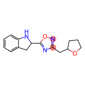 5-(2,3-dihydro-1H-indol-2-yl)-3-(oxolan-2-ylmethyl)-1,2,4-oxadiazole