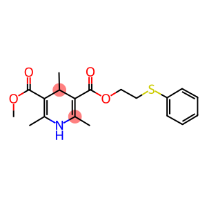 METHYL 2-(PHENYLTHIO)ETHYL-1,4-DIHYDRO-2,4,6-TRIMETHYLPYRIDINE-3,5-DICARBOXYLATE