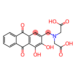 (((3,4-DIHYDROXY-9,10-DIOXO-9,10-DIHYDRO-2-ANTHRYL)METHYL)IMINO)DIACETICACID