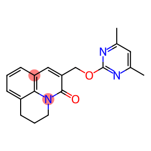 2,3-DIHYDRO-6-[(4,6-DIMETHYLPYRIMIDIN-2-YL)OXYMETHYL]-(1H,5H)-BENZO[IJ]QUINOLIZIN-5-ONE