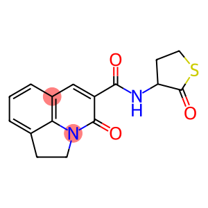 1,2-DIHYDRO-N-(4,5-DIHYDRO-2(3H)-THIOPHENON-3-YL)-4-OXO-PYRROLO[3,2,1-IJ]QUINOLINE-5-CARBOXAMIDE