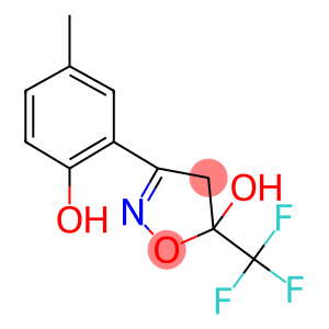 4,5-DIHYDRO-5-HYDROXY-3-(2-HYDROXY-5-METHYLPHENYL)-5-(TRIFLUOROMETHYL)ISOXAZOLE