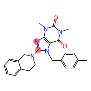 8-(3,4-DIHYDROISOQUINOLIN-2(1H)-YL)-1,3-DIMETHYL-7-(4-METHYLBENZYL)-1H-PURINE-2,6(3H,7H)-DIONE