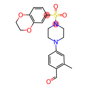 4-[4-(2,3-DIHYDRO-1,4-BENZODIOXIN-6-YLSULFONYL)PIPERAZIN-1-YL]-2-METHYLBENZALDEHYDE