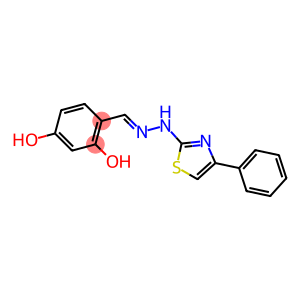 2,4-DIHYDROXYBENZALDEHYDE (4-PHENYL-1,3-THIAZOL-2-YL)HYDRAZONE