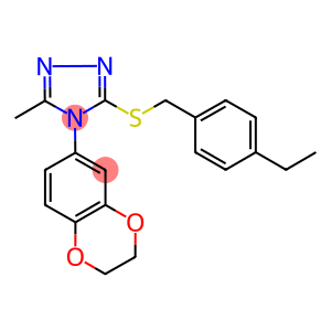 4-(2,3-DIHYDRO-1,4-BENZODIOXIN-6-YL)-3-[(4-ETHYLBENZYL)THIO]-5-METHYL-4H-1,2,4-TRIAZOLE