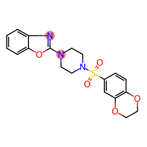 2-[4-(2,3-DIHYDRO-1,4-BENZODIOXIN-6-YLSULFONYL)PIPERAZIN-1-YL]-1,3-BENZOXAZOLE