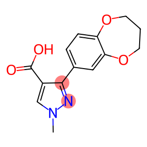 3-(3,4-DIHYDRO-2H-1,5-BENZODIOXEPIN-7-YL)-1-METHYL-1H-PYRAZOLE-4-CARBOXYLIC ACID