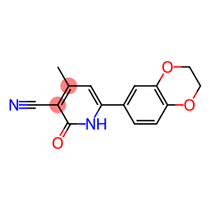 1,2-DIHYDRO-6-(2,3-DIHYDROBENZO[B][1,4]DIOXIN-7-YL)-4-METHYL-2-OXOPYRIDINE-3-CARBONITRILE