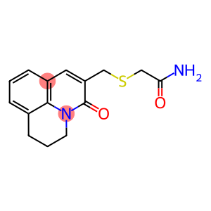 [(2,3-DIHYDRO-5-OXO-(1H,5H)-BENZO[IJ]QUINOLIZIN-6-YL)METHYLTHIO]ACETAMIDE