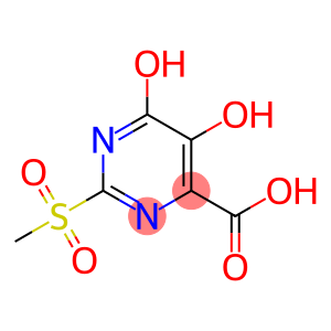 5,6-DIHYDROXY-2-METHANESULFONYL-PYRIMIDINE-4-CARBOXYLIC ACID