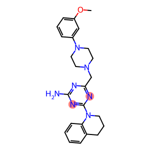 4-(3,4-DIHYDROQUINOLIN-1(2H)-YL)-6-((4-(3-METHOXYPHENYL)PIPERAZIN-1-YL)METHYL)-1,3,5-TRIAZIN-2-AMINE