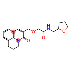 2-[(2,3-DIHYDRO-5-OXO-(1H,5H)-BENZO[IJ]QUINOLIZIN-6-YL)METHOXY]-N-TETRAHYDROFURFURYLACETAMIDE