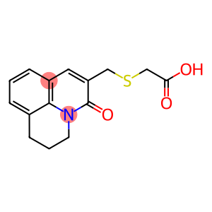 [(2,3-DIHYDRO-5-OXO-(1H,5H)-BENZO[IJ]QUINOLIZIN-6-YL)METHYLTHIO]ACETIC ACID