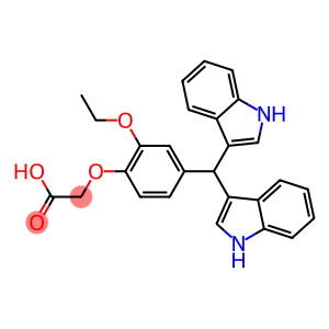 {4-[di(1H-indol-3-yl)methyl]-2-ethoxyphenoxy}acetic acid