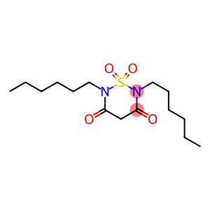 2,6-dihexyl-(2,3,5,6-tetrahydro)-1,2,6-thiadiazin-3,5-dion 1,1-dioxide