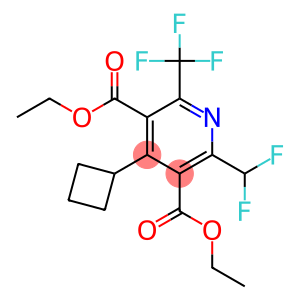 2-Difluoromethyl-6-(trifluoromethyl)-4-cyclobutylpyridine-3,5-dicarboxylic acid diethyl ester