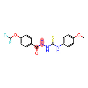 2-[4-(difluoromethoxy)benzoyl]-N-(4-methoxyphenyl)hydrazinecarbothioamide