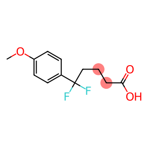 5,5-difluoro-5-(4-methoxyphenyl)pentanoic acid