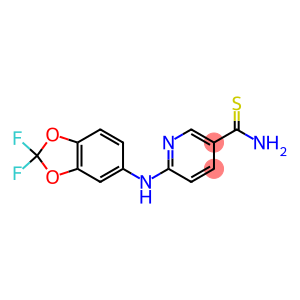 6-[(2,2-difluoro-2H-1,3-benzodioxol-5-yl)amino]pyridine-3-carbothioamide
